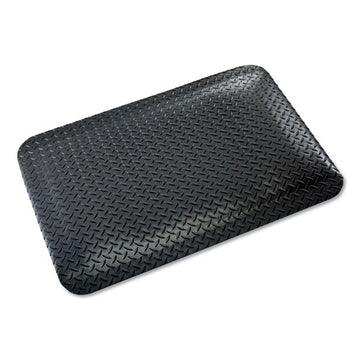 Crown Industrial Deck Plate Anti-fatigue Mat, Vinyl, 24 X 36, Black freeshipping - TVN Wholesale